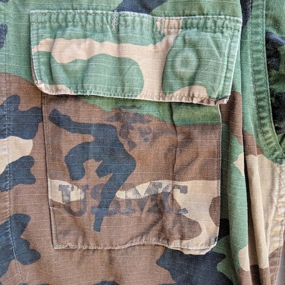 Vintage authentic USMC camouflage button shirt - image 3