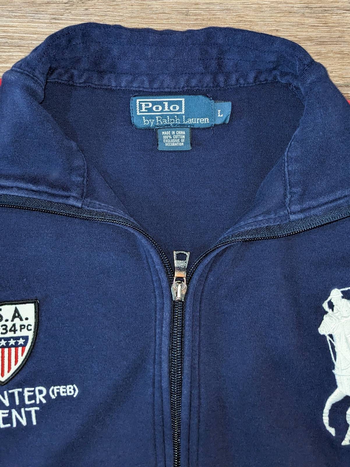 Vintage POLO Ralph Lauren USA 1934 Iiird Winter Event Track Jacket