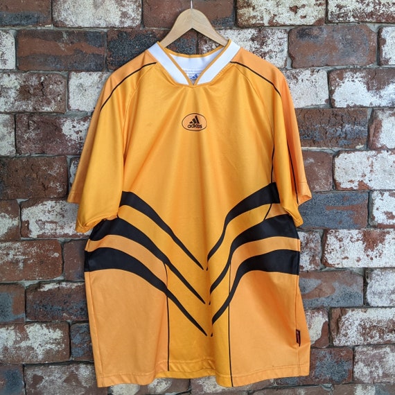 Vintage Adidas Yellow Soccer Jersey - Etsy Finland