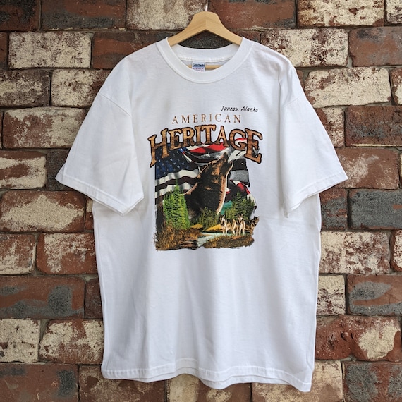 Vintage Grizzly Rayon T Shirt 80s Large Excellent - Gem
