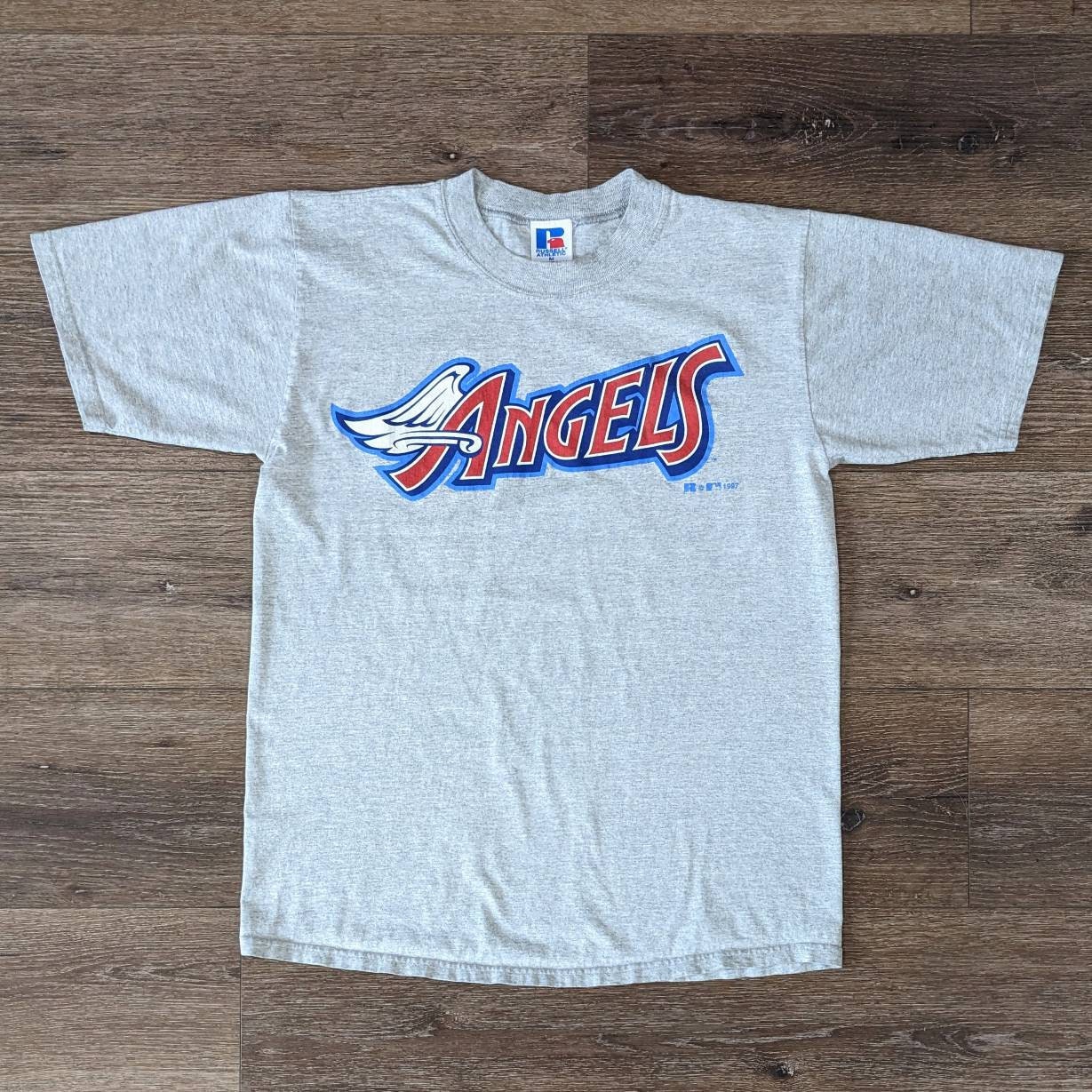 Vintage Russell Athletic Anaheim Angels Disney Logo T shirt SIZE M Etsy Israel