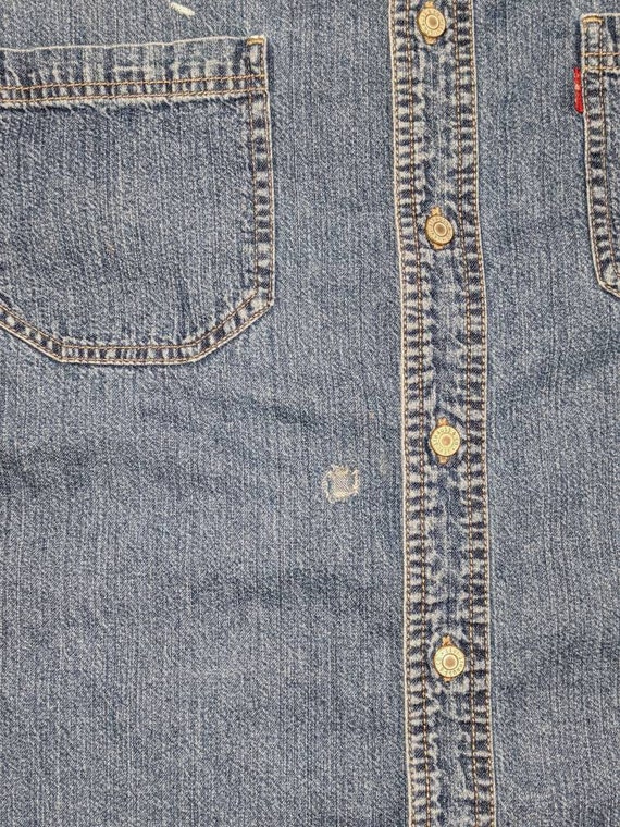 Levi's painted denim longsleeve shirt - image 3