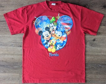 Camiseta vintage Disney Mickey e Friends Florida - TAMANHO XL