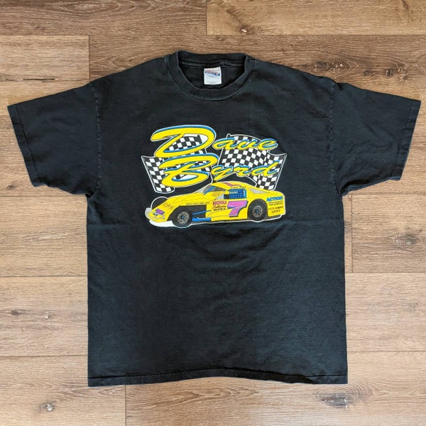 Vintage Dave Byrd Racing no. 7 t-shirt - SIZE XL