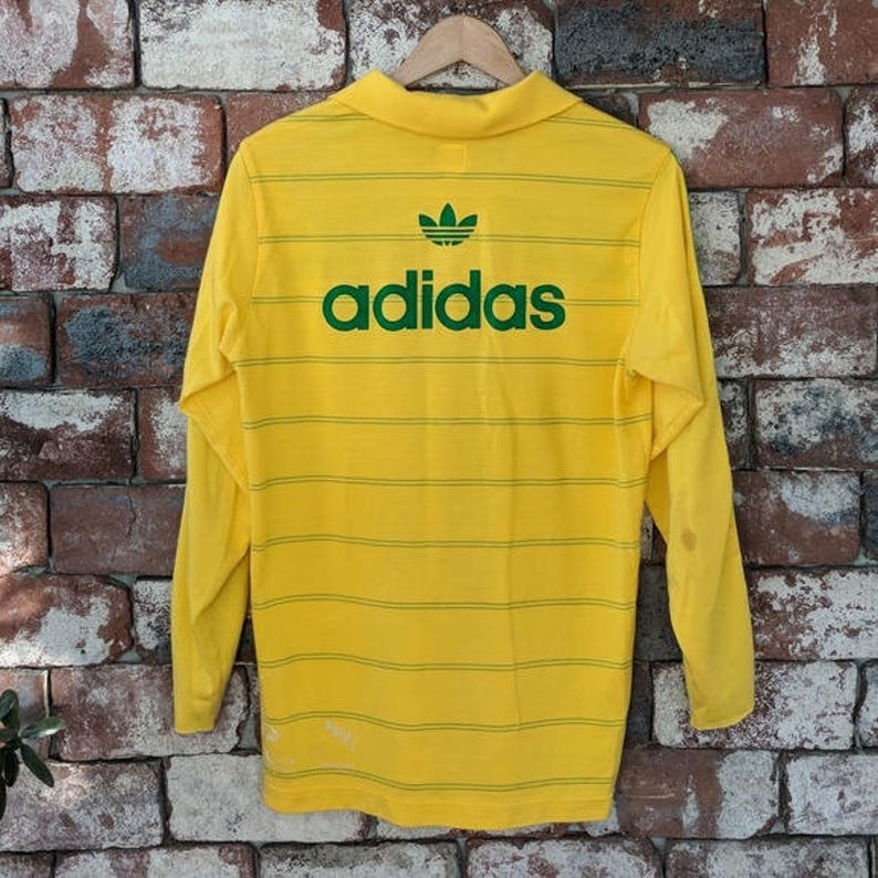 Vintage Adidas striped rugby shirt | Etsy