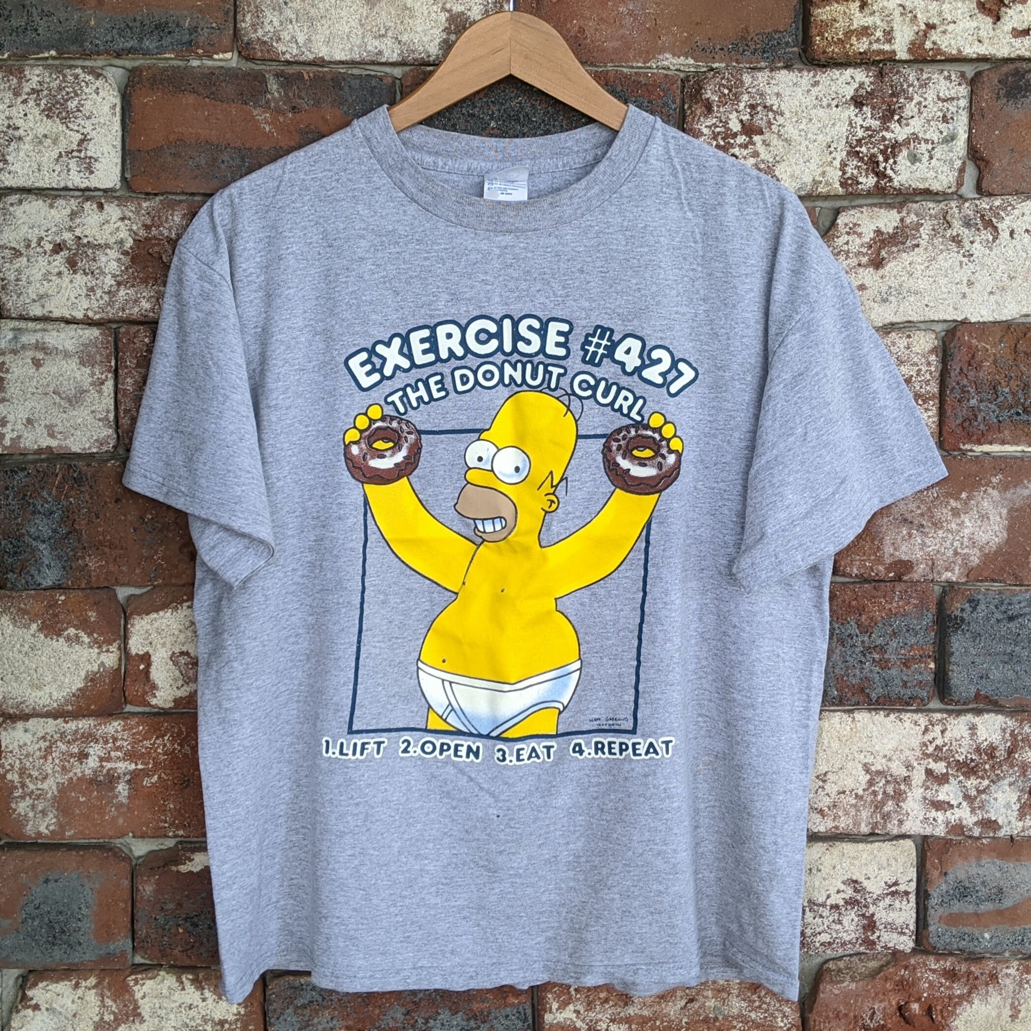 Homer Simpson Exercise tshirt Etsy