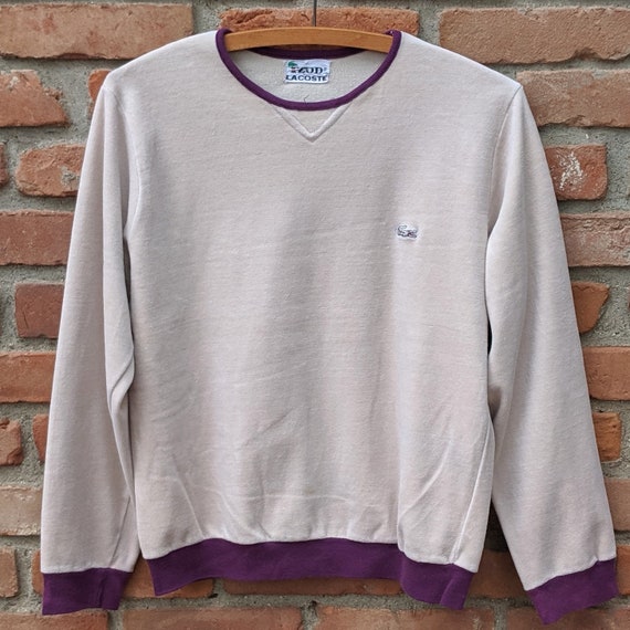 purple lacoste sweater