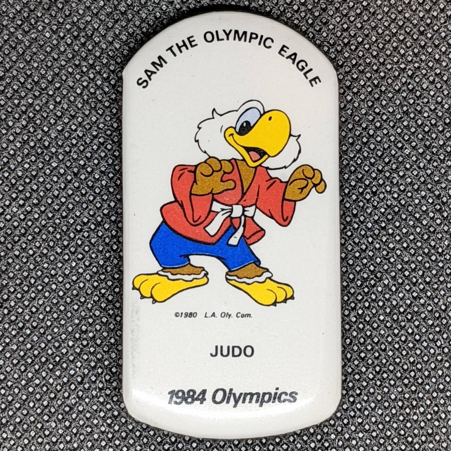 Decathlon Olympic Pin Mascot Sam the Eagle 1984 Los 