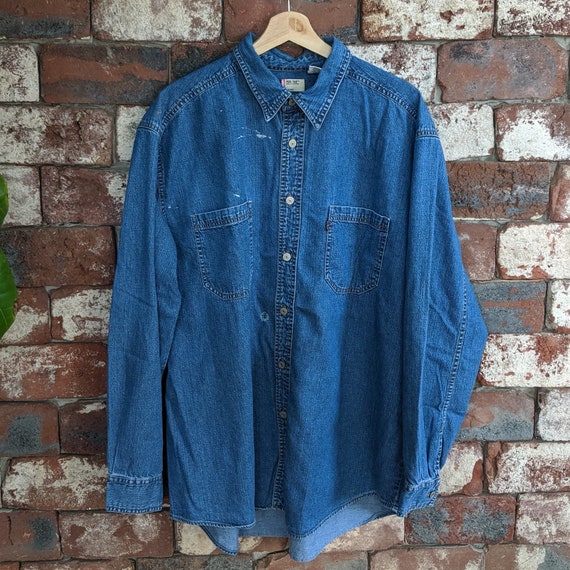 Painted Levi's denim shirt