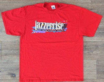 Vintage Jazzercize Get Into Fitness Today t-shirt - SIZE XL