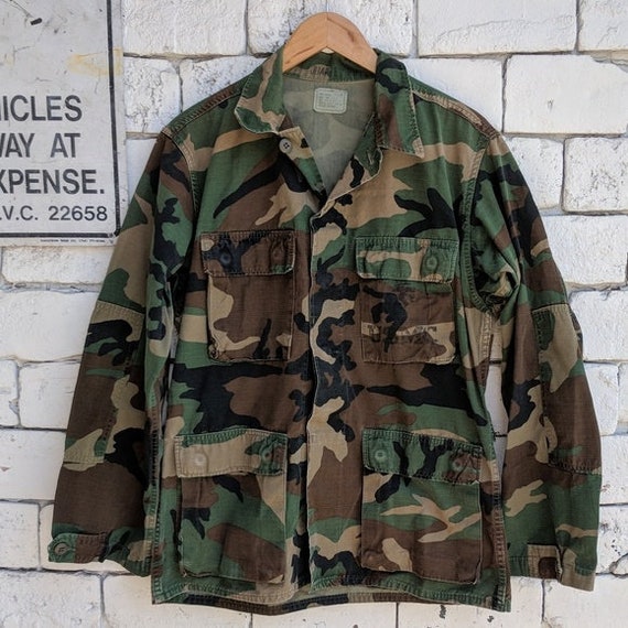 Vintage authentic USMC camouflage button shirt - image 1