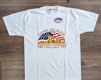 Camiseta Vintage God Bless United States of America NYC