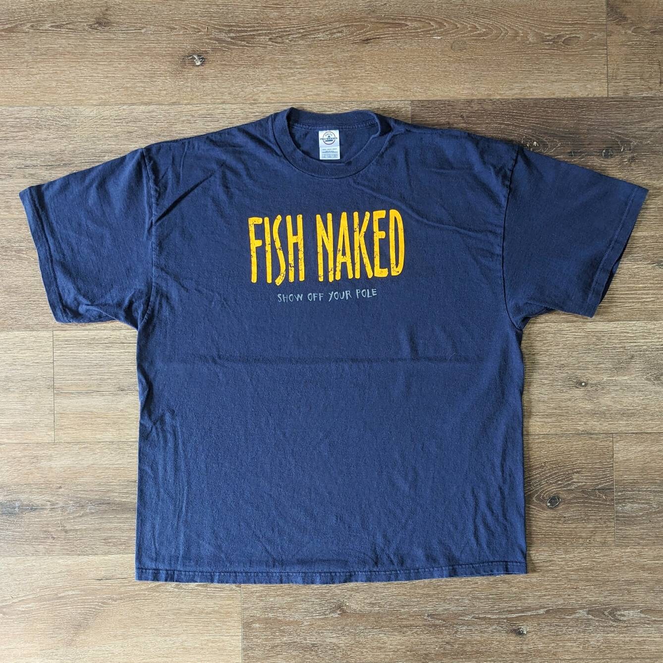  Show Off Rod Fish Naked Funny Fishing Fisherman T Shirt :  Clothing, Shoes & Jewelry