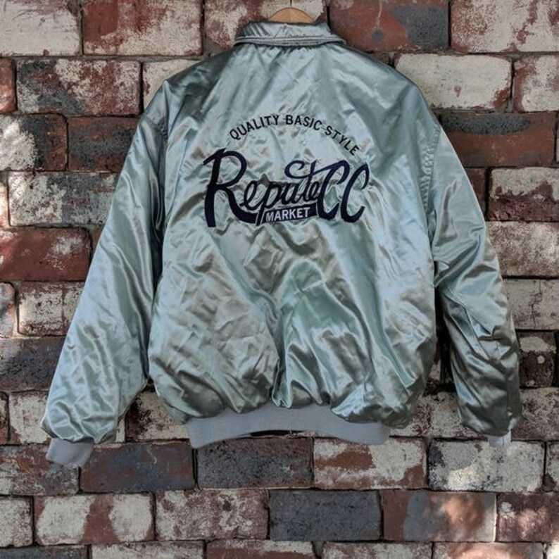 Vintage reversible satin-style jacket | Etsy