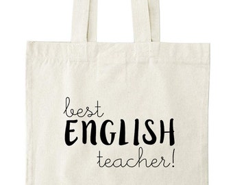 best ENGLISH teacher - English Teacher English Teacher Bag Gift