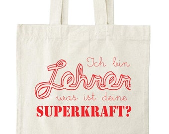 Class Teacher Gift - Bag - Superpower