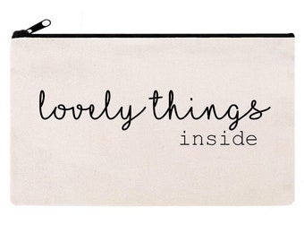 lovely things inside - Tasche Kosmetiktäschchen Freundin