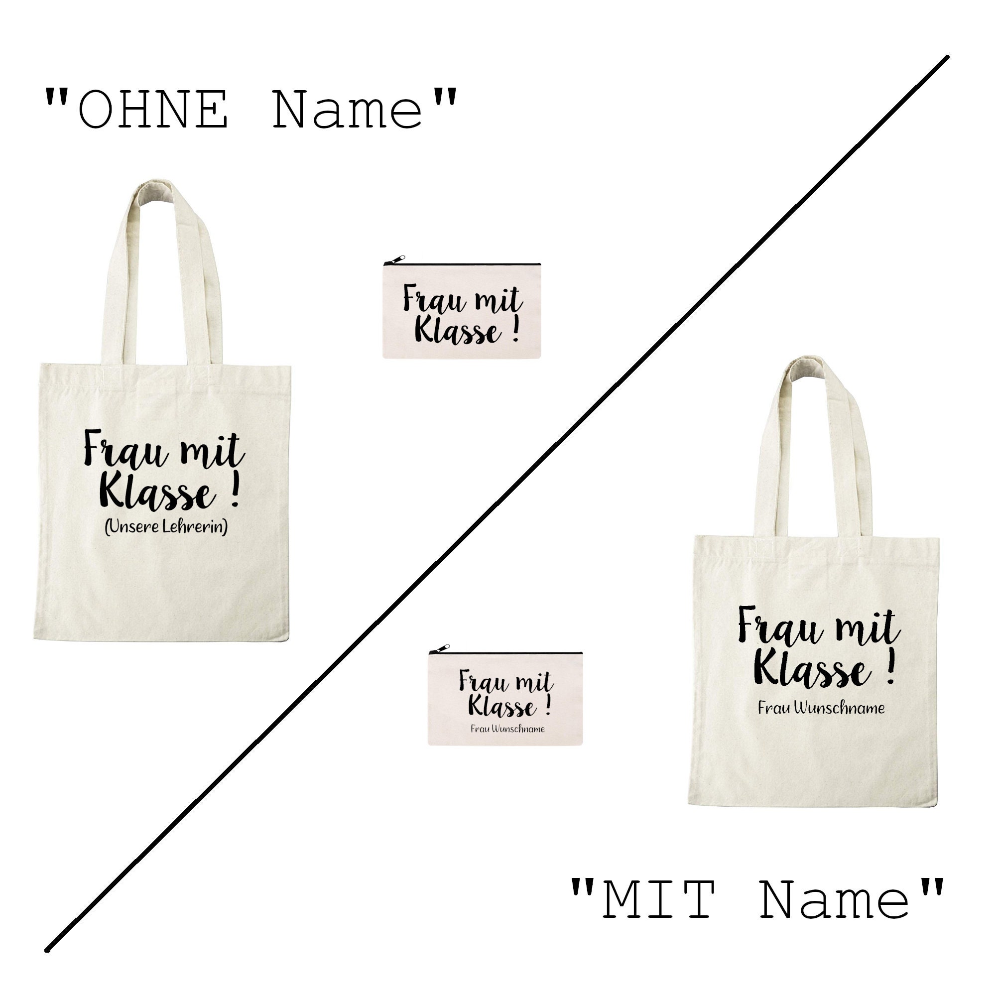 Frau mit Klasse Lehrerin Klassenlehrerin Geschenk Tasche - Etsy