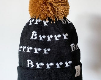 BRRR bobble hat , unisex