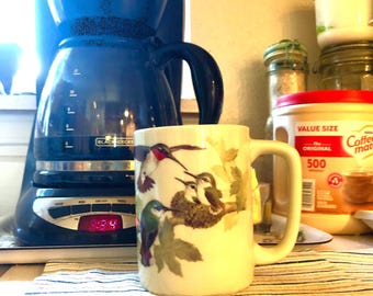 Taza de café. Taza de felicitación Gibson vintage.