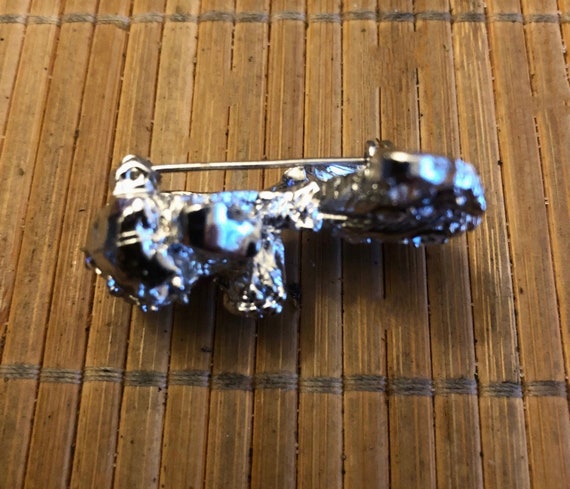Silver Poodle Pin/Brooch. Vintage Costume Jewelry. - image 2