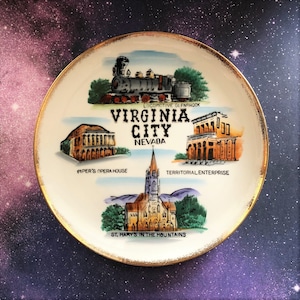 Virginia City, Nevada Souvenir Ornament Plate.