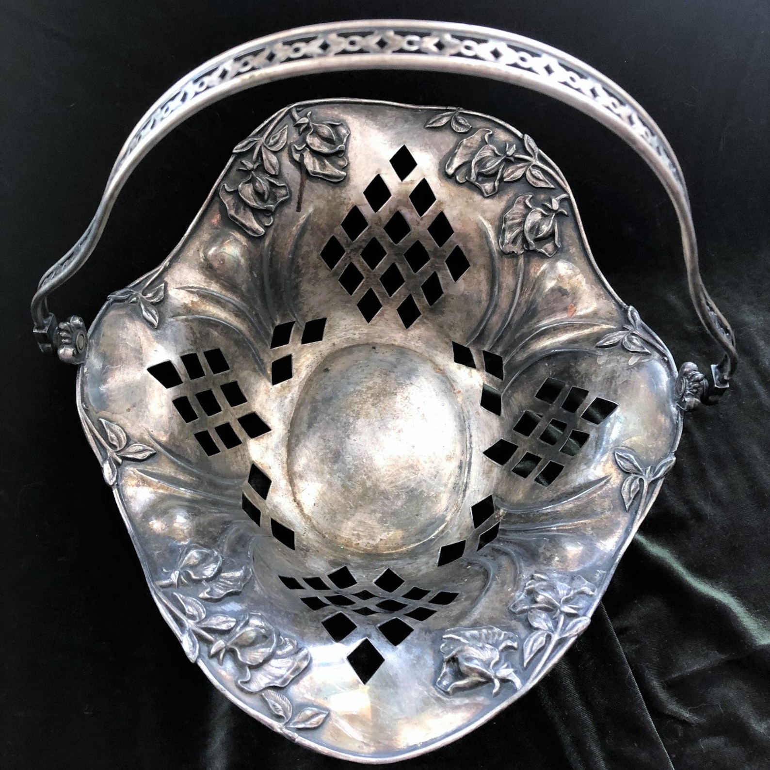 Vintage Wedding Basket. Forbes Silver Co. Quadruple Plate Etsy