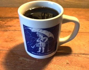 Taza de café. Morton Salt vintage. 1914