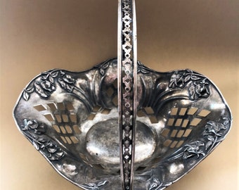 Vintage Forbes Silver Co. Quadruple Silver Plate Wedding Basket - Etsy