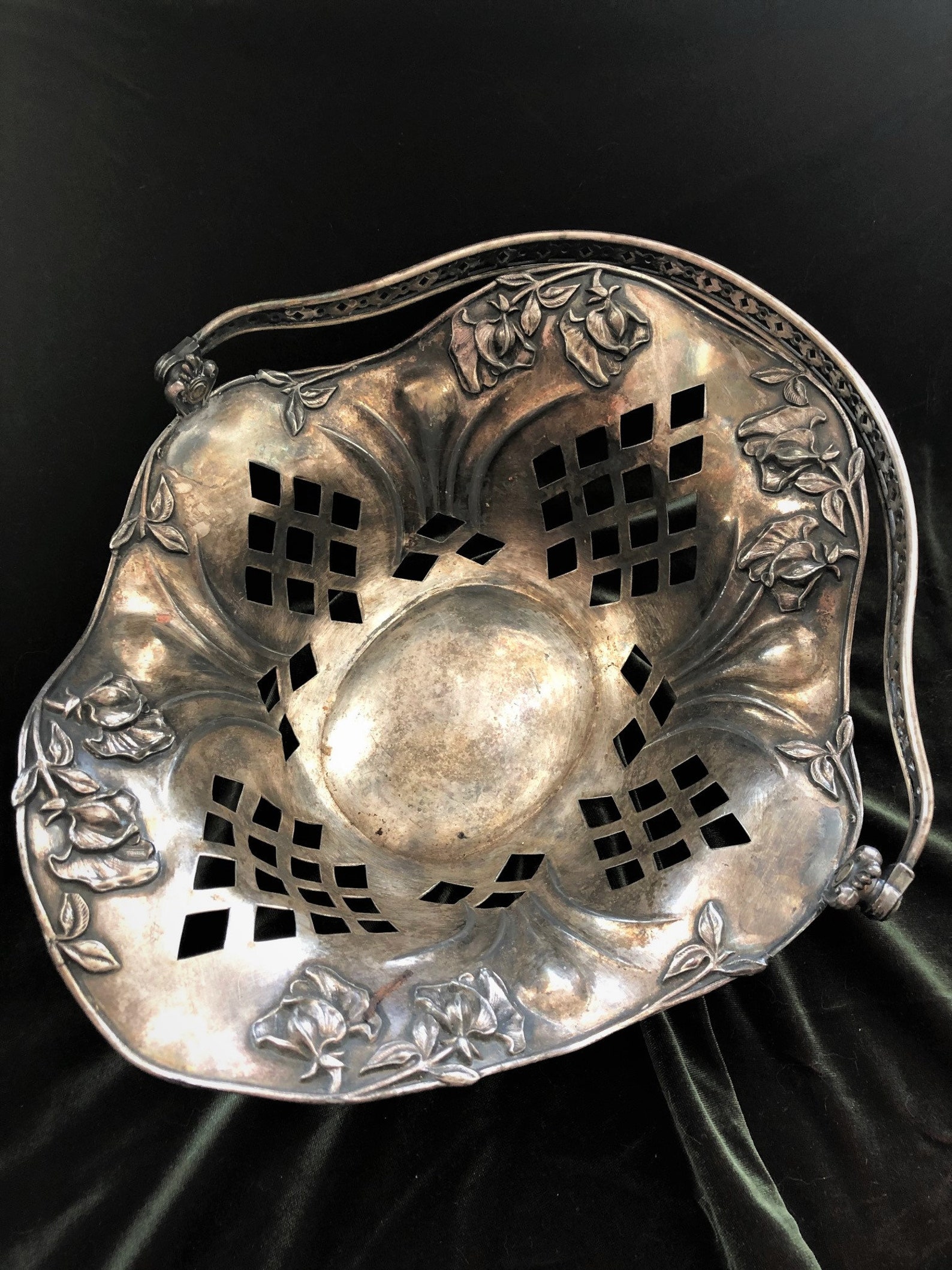 Vintage Wedding Basket. Forbes Silver Co. Quadruple Plate Etsy
