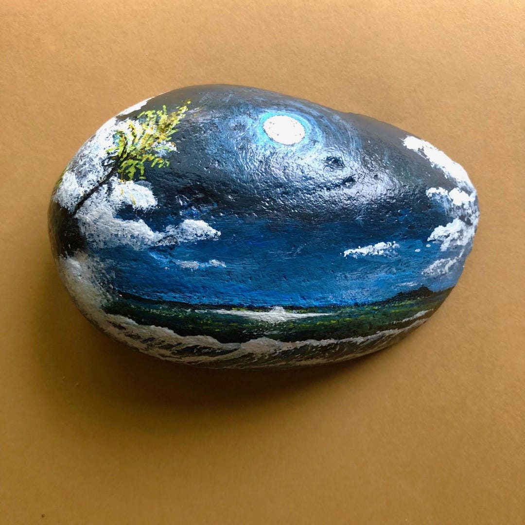 God Rocks Paperweight Painted Rock. Hand Painted Paperweight. Original Art. - Etsy