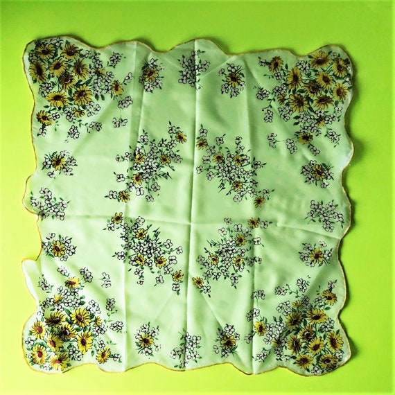 Vintage Handkerchiefs. 4-Nylon Hankies By Bonart. - image 4