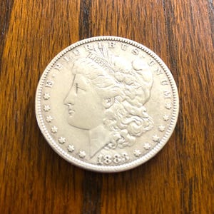 U.S. Silver Dollar. 1883 Morgan Silver Coin.