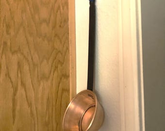 Copper Ladle. Vintage Hanging Large Soup Ladle.