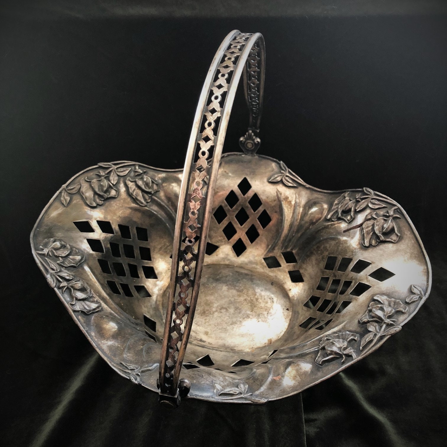 Vintage Wedding Basket. Forbes Silver Co. Quadruple Plate Etsy