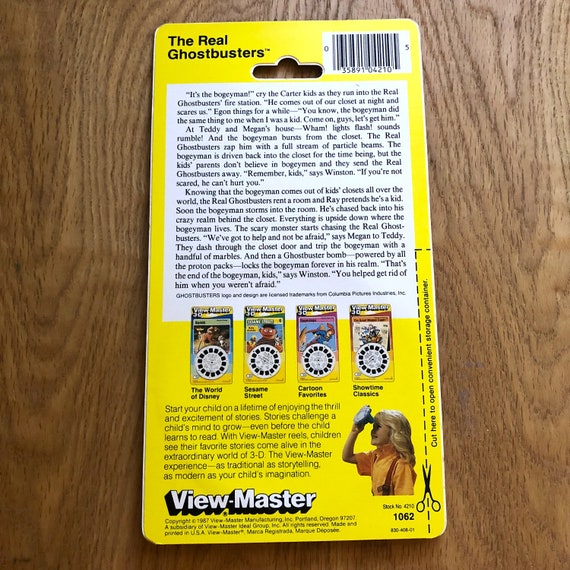 View Master 3-D. Vintage Classic 'the Real Ghostbusters