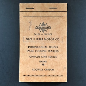 Vintage Note Pad. Geo. F. Burr Co. Paper Note Pad.