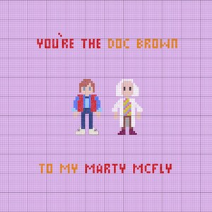 Back To The Future card Valentines, Engagement, Wedding, Congratulations, Marty McFly, Doc Brown image 2