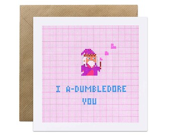 I A-dumbledore You - Harry Potter Dumbledore - Valentines Love Romantic Card