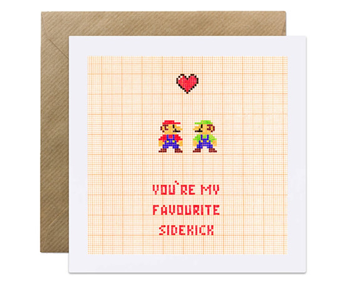 You're My Favourite Sidekick Mario & Luigi Nintendo Etsy UK