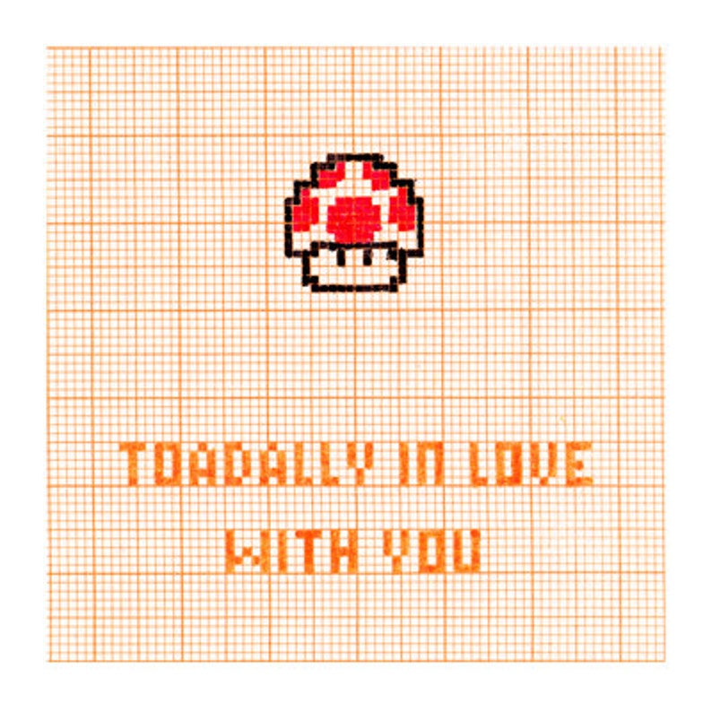 Toadally In Love With You Nintendo Card Valentines Love Husband Wife Girlfriend Boyfriend Geeky image 2