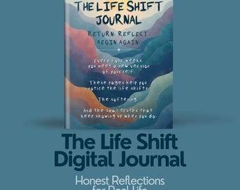 Diario para un Cambio de Vida / Reflexión Diaria Guiada de 12 Semanas / Descarga Digital para iPad, GoodNotes o PDF Rellenable