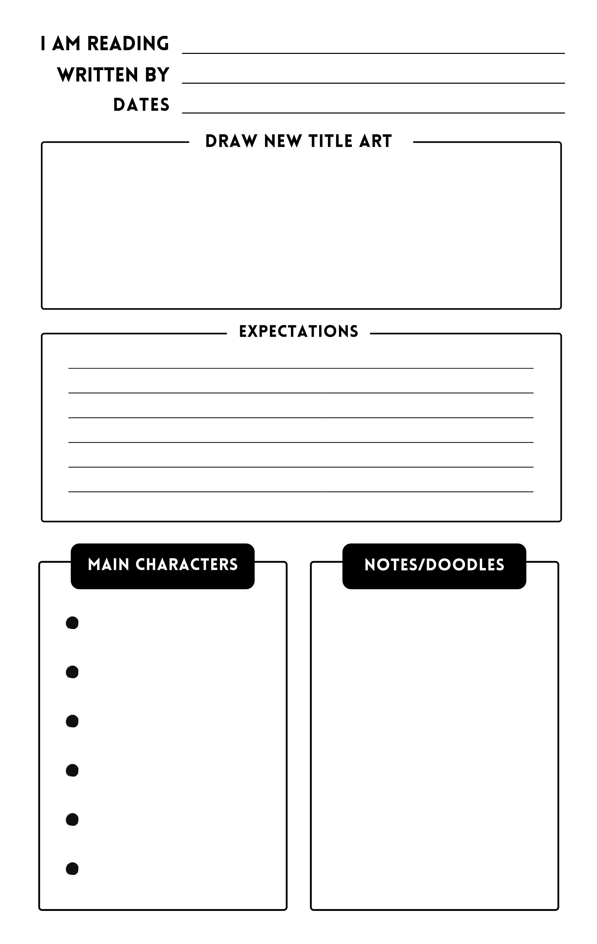 Printable Book Journal What I Read Today Book Log Book Diary Printable book journal what i read today book log book diary