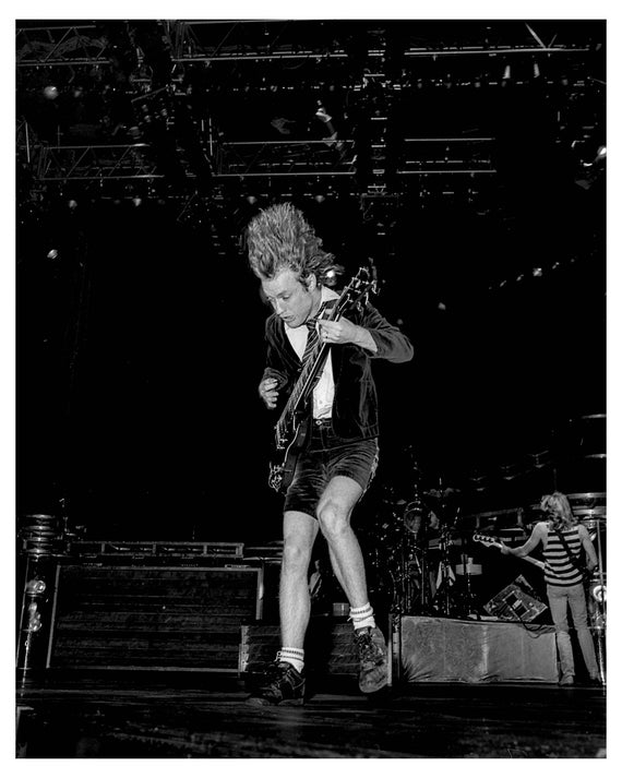 Angus Young AC/DC Archival Print - Etsy