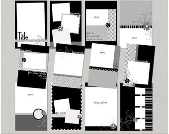 Mini Me 4x6 Brag Book Mini Album Digital Scrapbooking Templates