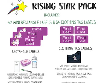 Personalized Kid's Name Labels | Waterproof School Stickers