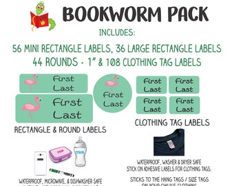 Personalized Name Label Stickers | Waterproof School Labels