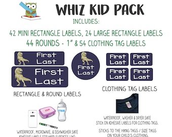 Personalized Name Labels | Waterproof Stickers for Kids