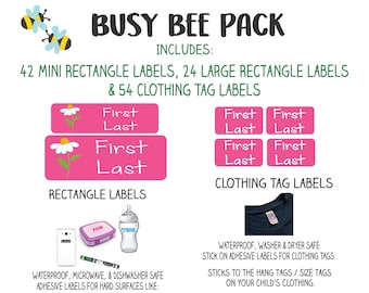 Personalized Kids Name Labels | Waterproof Stickers for School, Daycare