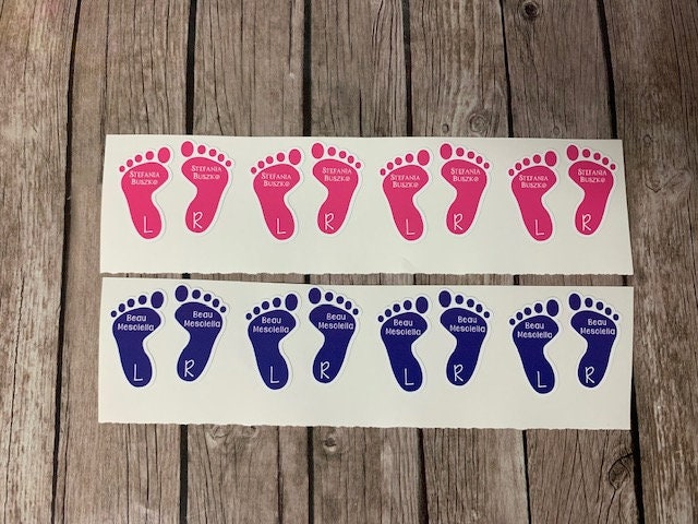7 Sets of Shoe Labels Right and Left Name Labels Kid's - Etsy